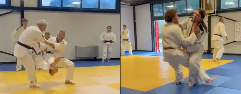 Johannes und Markus beim Training in den Niederlanden